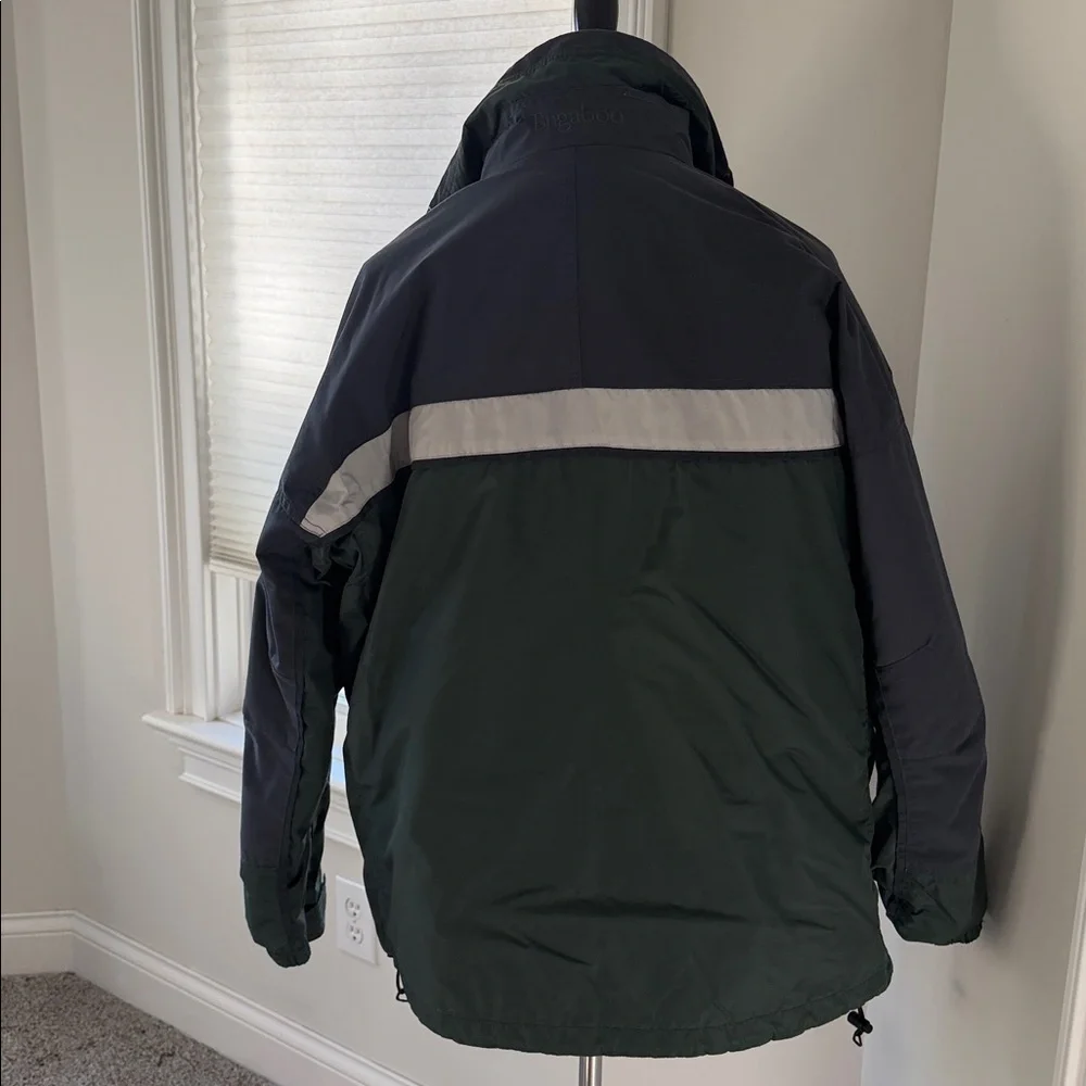 Columbia Bugaboo Fleece Interchange jacket in green and gray, Large, VGUC